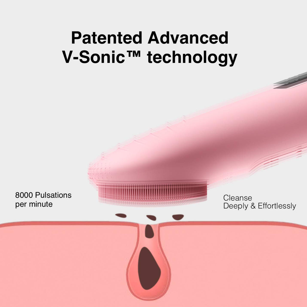 N&aring;graCoola NågraCoola CLIE Facial Cleansing Brush, Waterproof and Rechargeable Electric Face Scrubber for Men & Wo