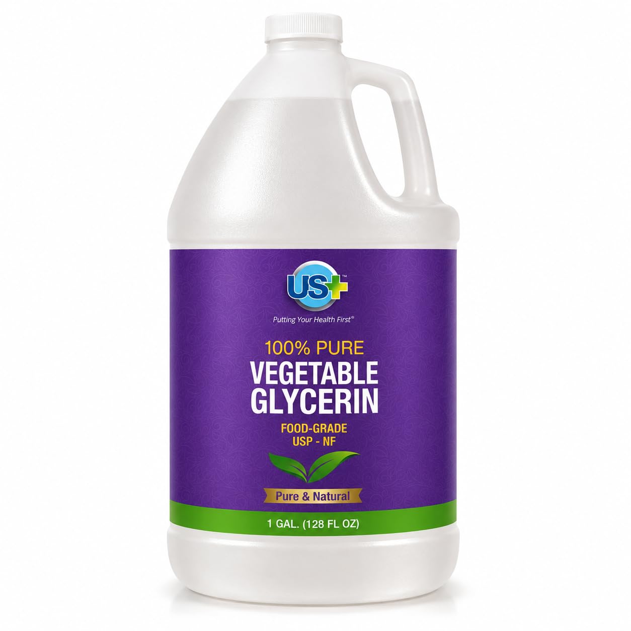 US+ Vegetable Glycerin, Food Grade, USP, 100% Pure - 1 Gallon - Product Imagery