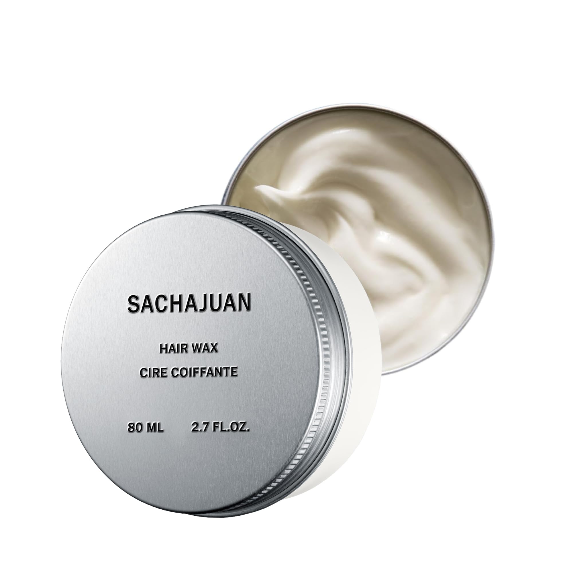 SACHAJUAN hair wax for men, medium hold with shine and definition, in a 2.7oz container, shown in the image.