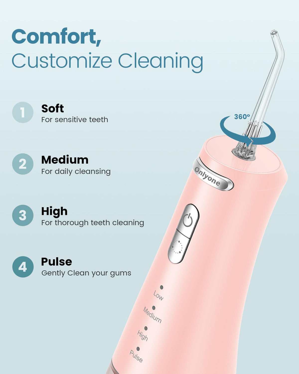 Onlyone Sonic Electric Toothbrush for Adults Water Dental - Onlyone Official Imagery - 6