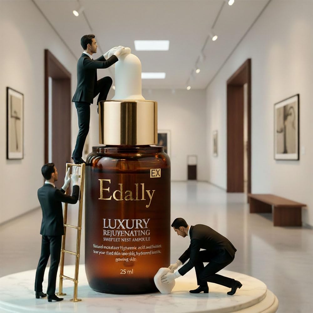 Edally EX Marine Collagen Rejuvenating Ampoule Serum - Premium Korean Facial Skincare with Niacinamide & Hyaluronic Acid