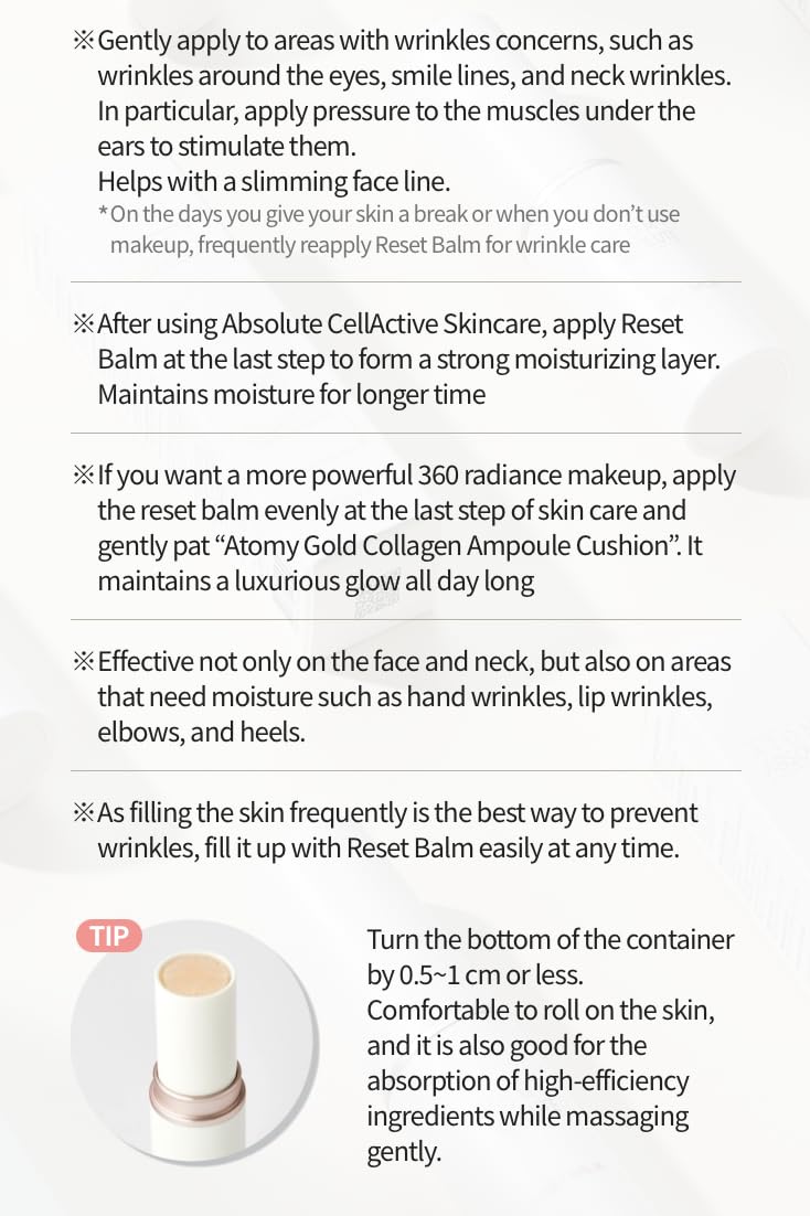Absolute Reset A.T.O.M.Y Twist-Up Design Balm Stick – close-up detail