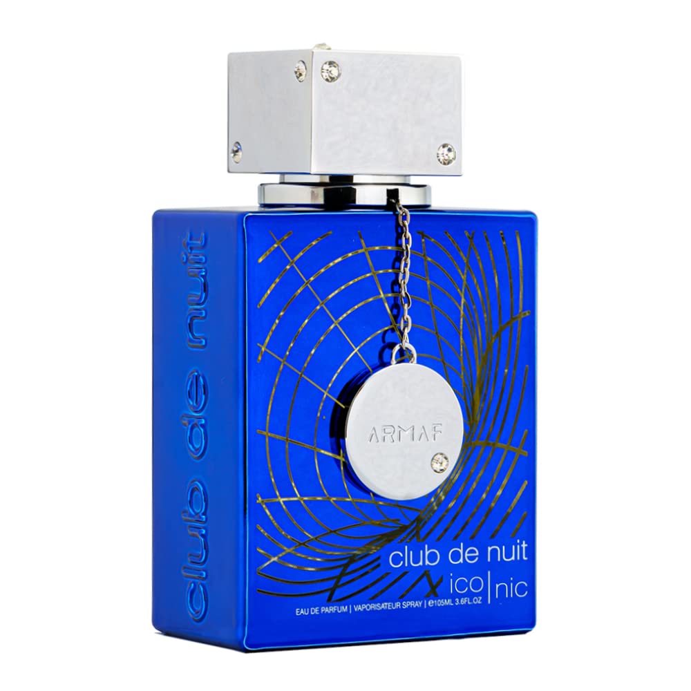 Armaf Club de Nuit Blue Iconic for Men Eau de Parfum Spray, 3.6 Ounce – product photo (Eau de Parfum)