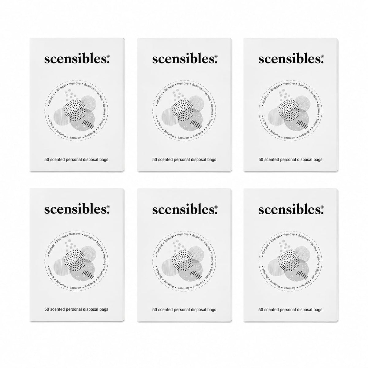 Personal Care Disposal Bags Refill Boxes 300 Bags for - SCENSIBLES Official Imagery - 1