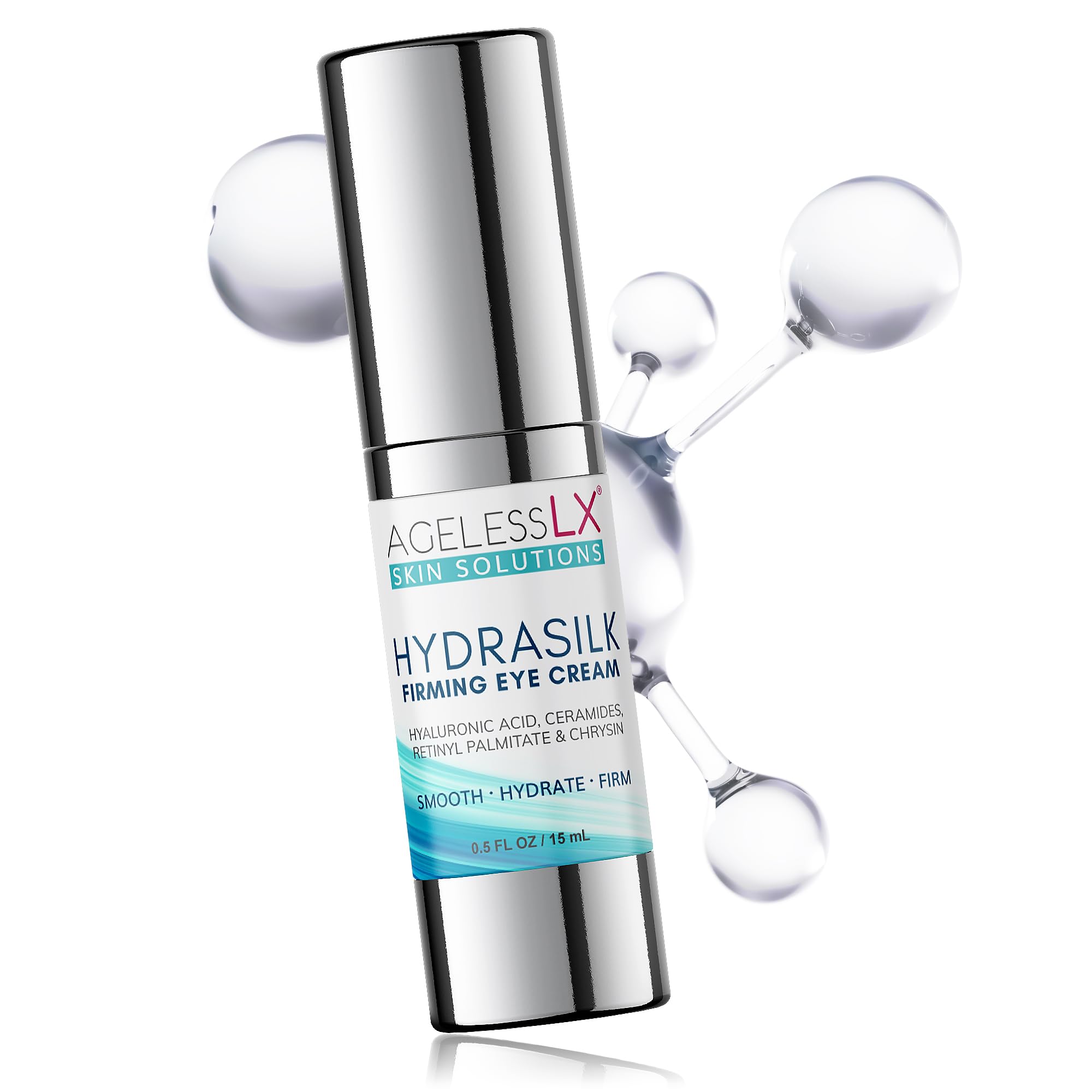 AgelessLX - Hydrasilk Eye Cream - Firming Under Eye Cream for - Product Imagery