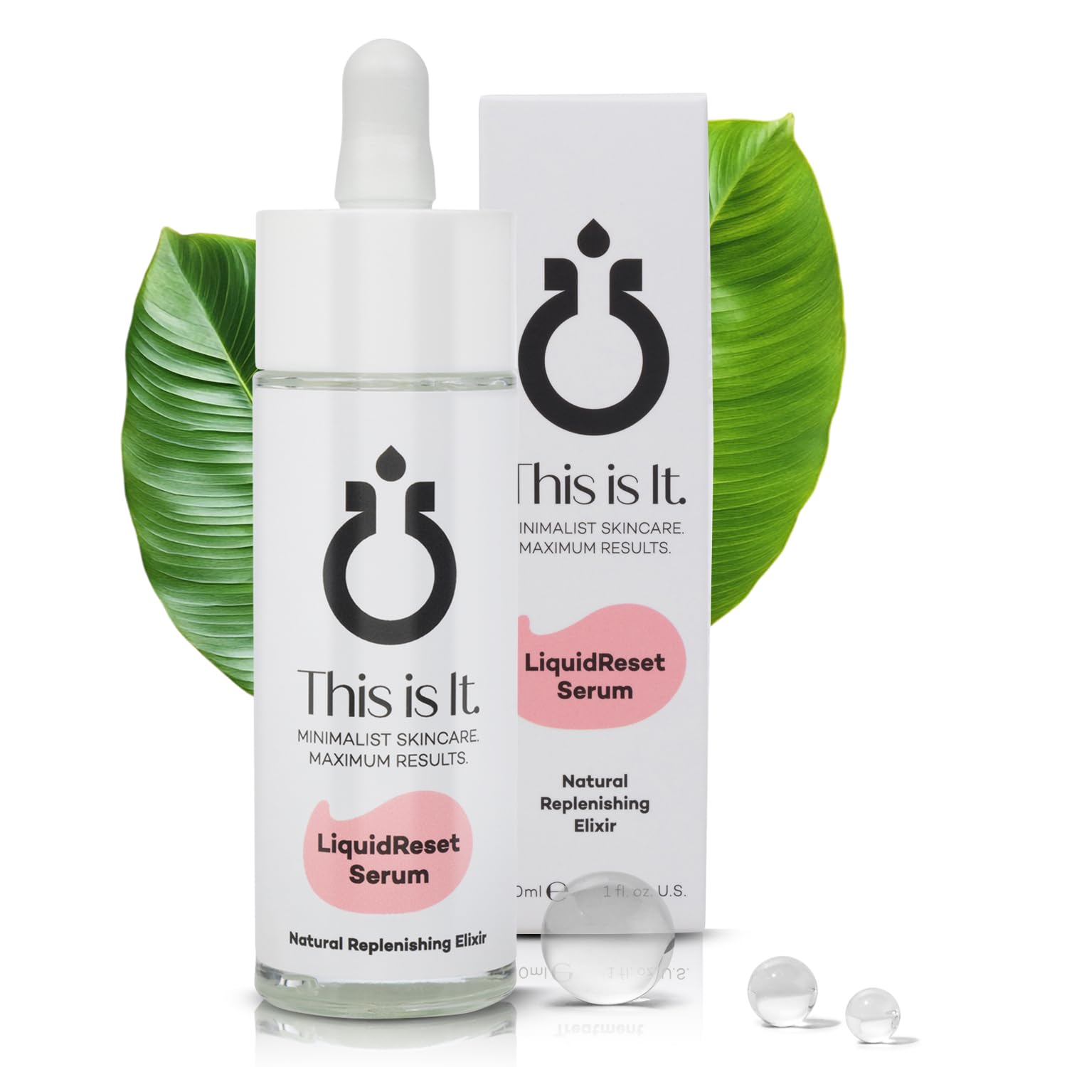 LiquidReset Serum | Natural Replenishing Elixir | Highest Grade - Product Imagery