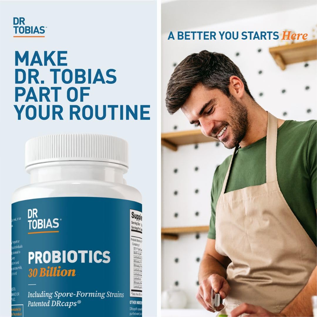 Dr. Tobias Probiotics 30 Billion CFU 30 Capsules | Gut Health Support