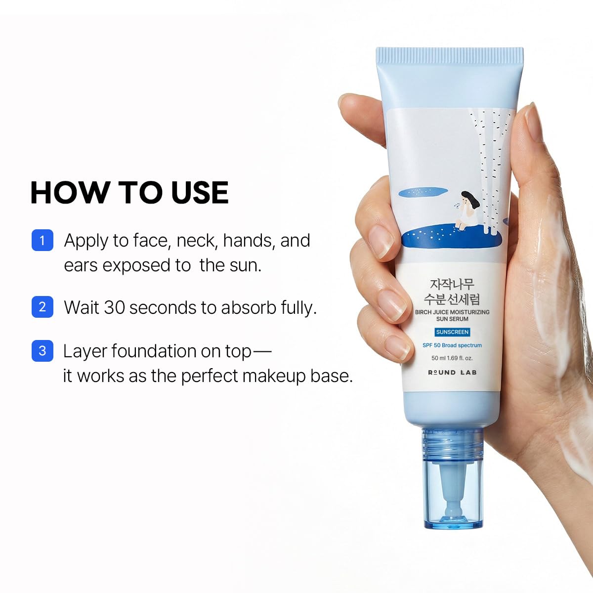 ROUND LAB – Facial Sunscreens on display