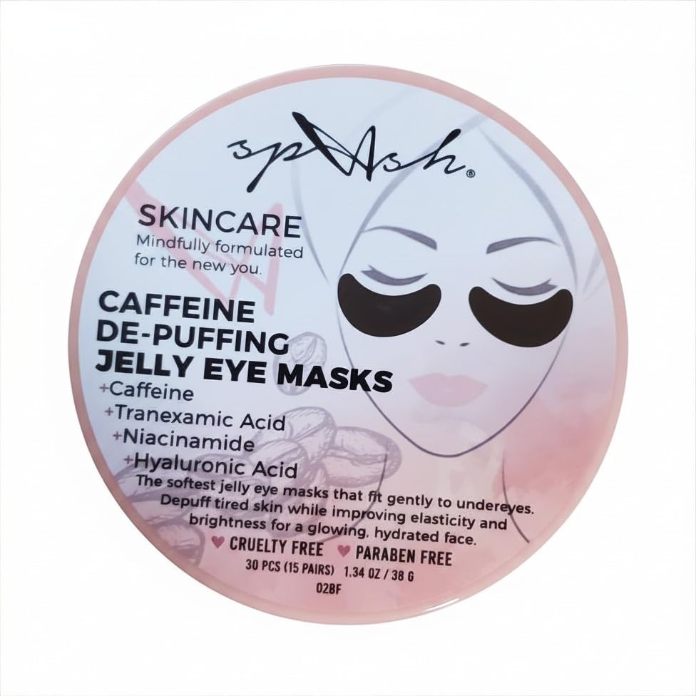 Skincare Jelly Eye Masks Duo, Vitamin C & Caffeine - Product Imagery