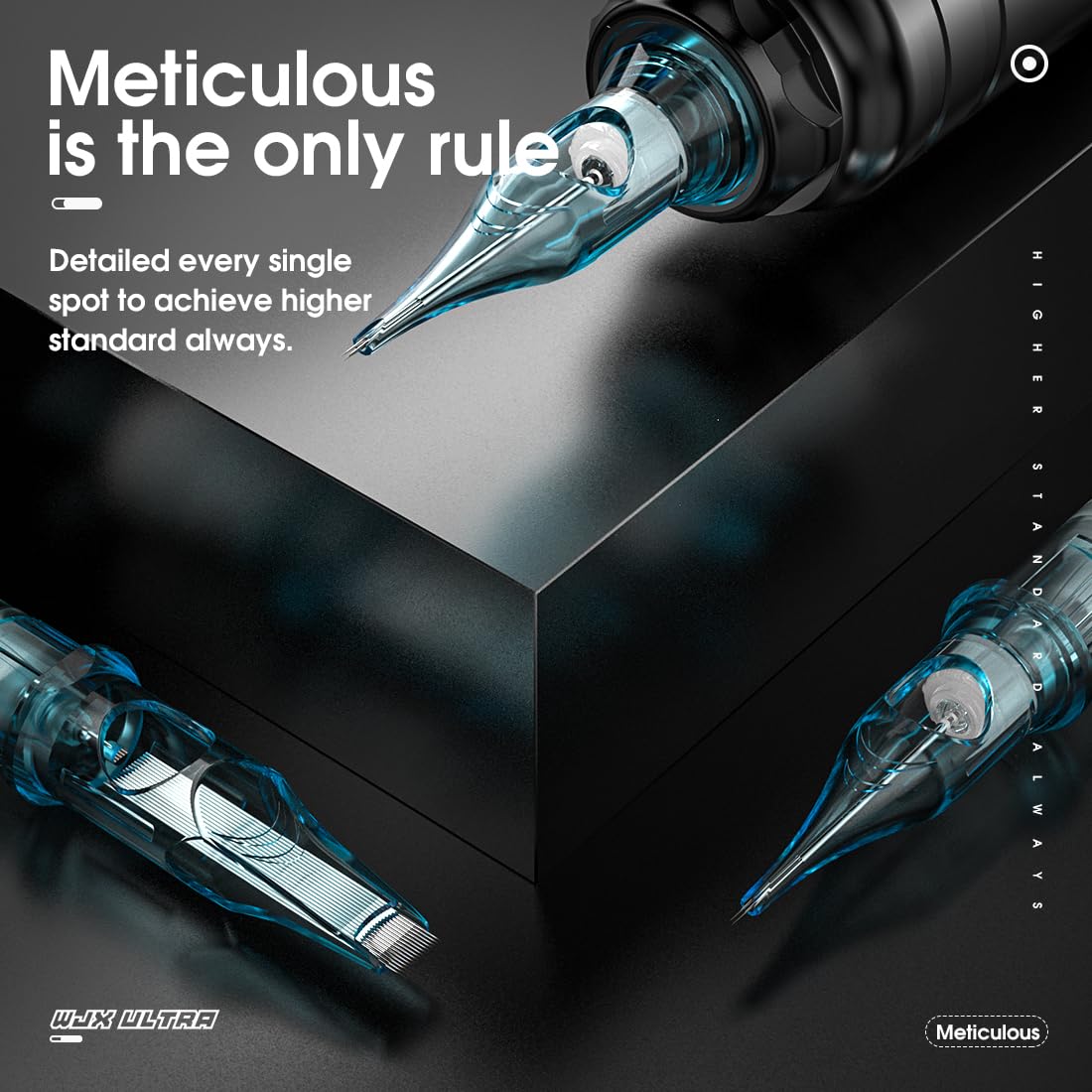 WJX Ultra 1005RM Tattoo Cartridge Needles 20Pcs – back view and specifications