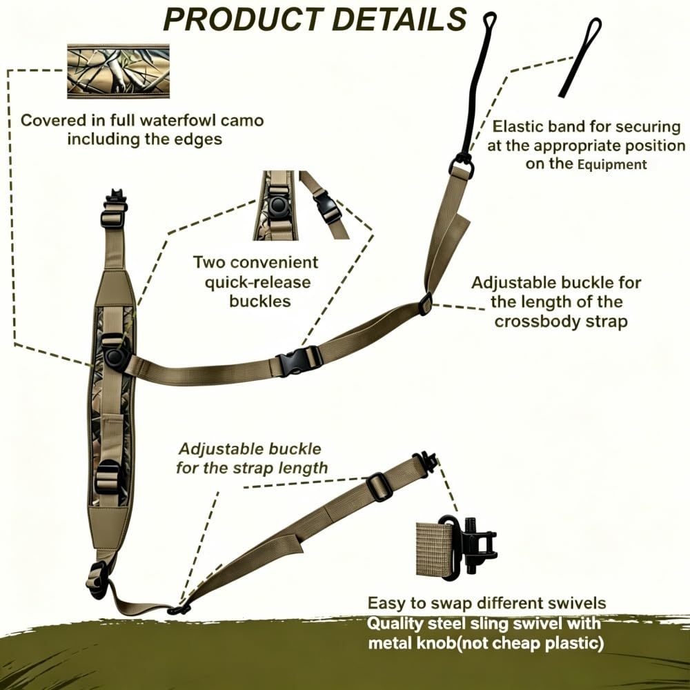 Stalker Sling - Premium Quality V2, Hands-Free Gun Strap – packaging and label