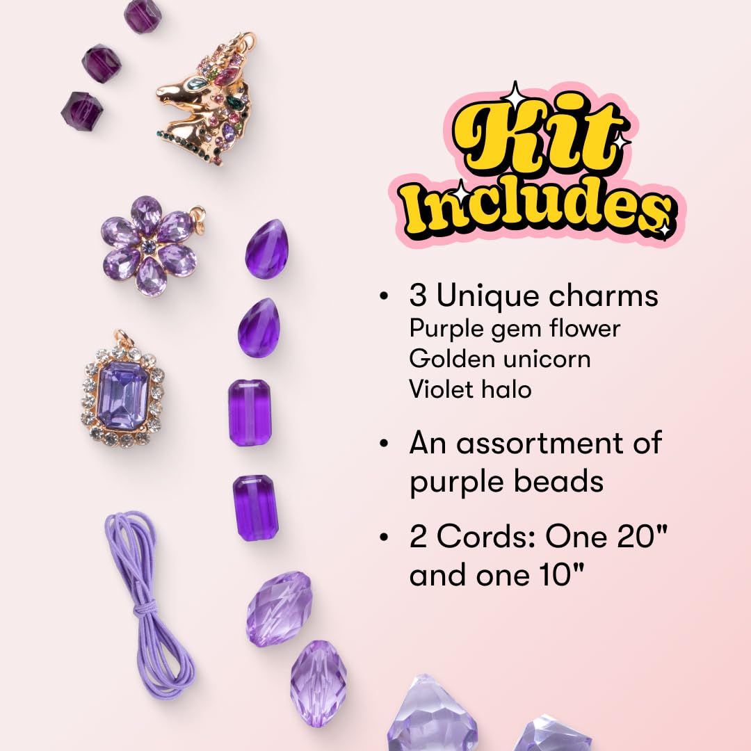 Super Smalls Make It Purple Mini Bead Kit | Ages 4+ – full view