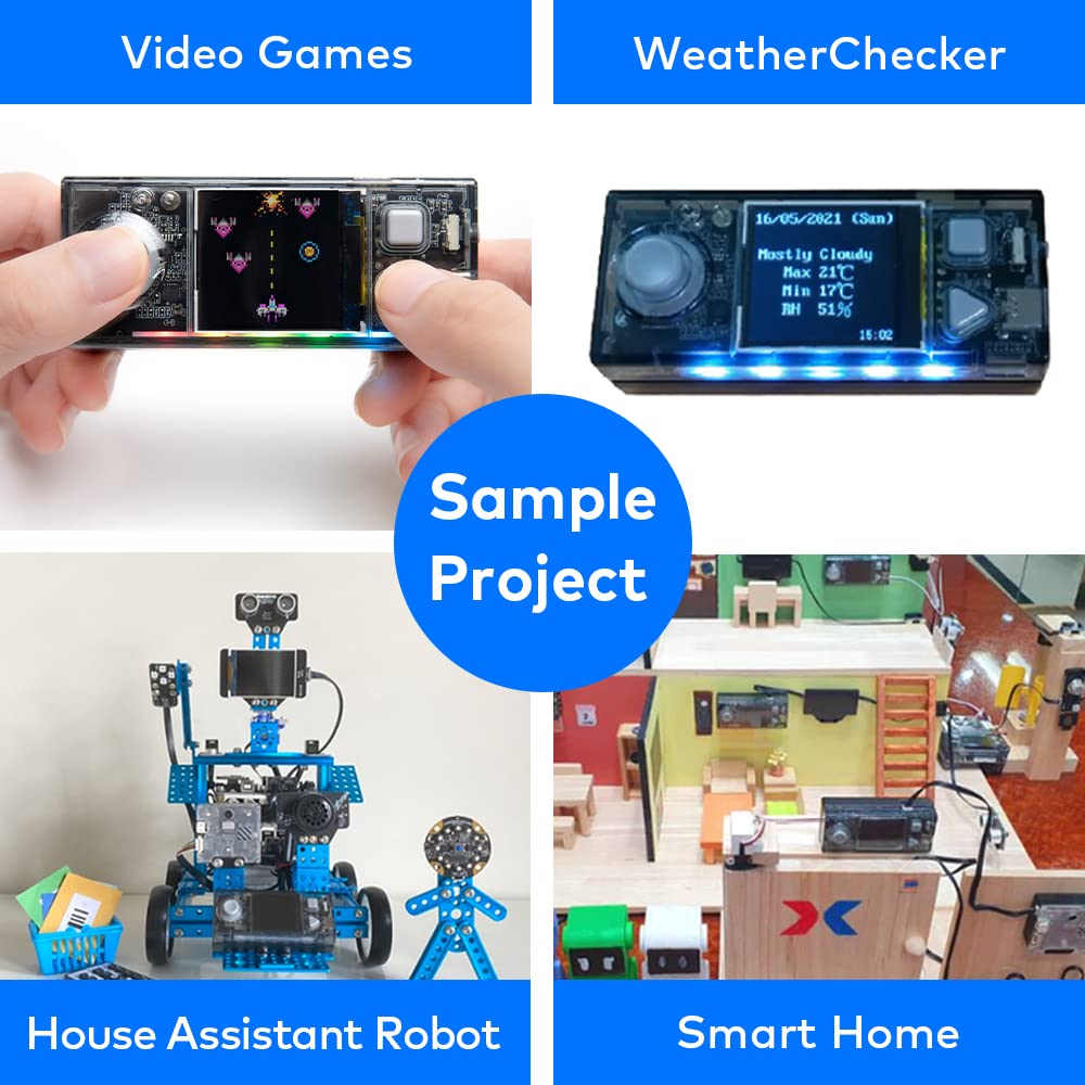Makeblock CyberPi Project-Based Kit: Coding for Kids 8-12, STEM Programmable Robot with Scratch & Python Support, IoT Te