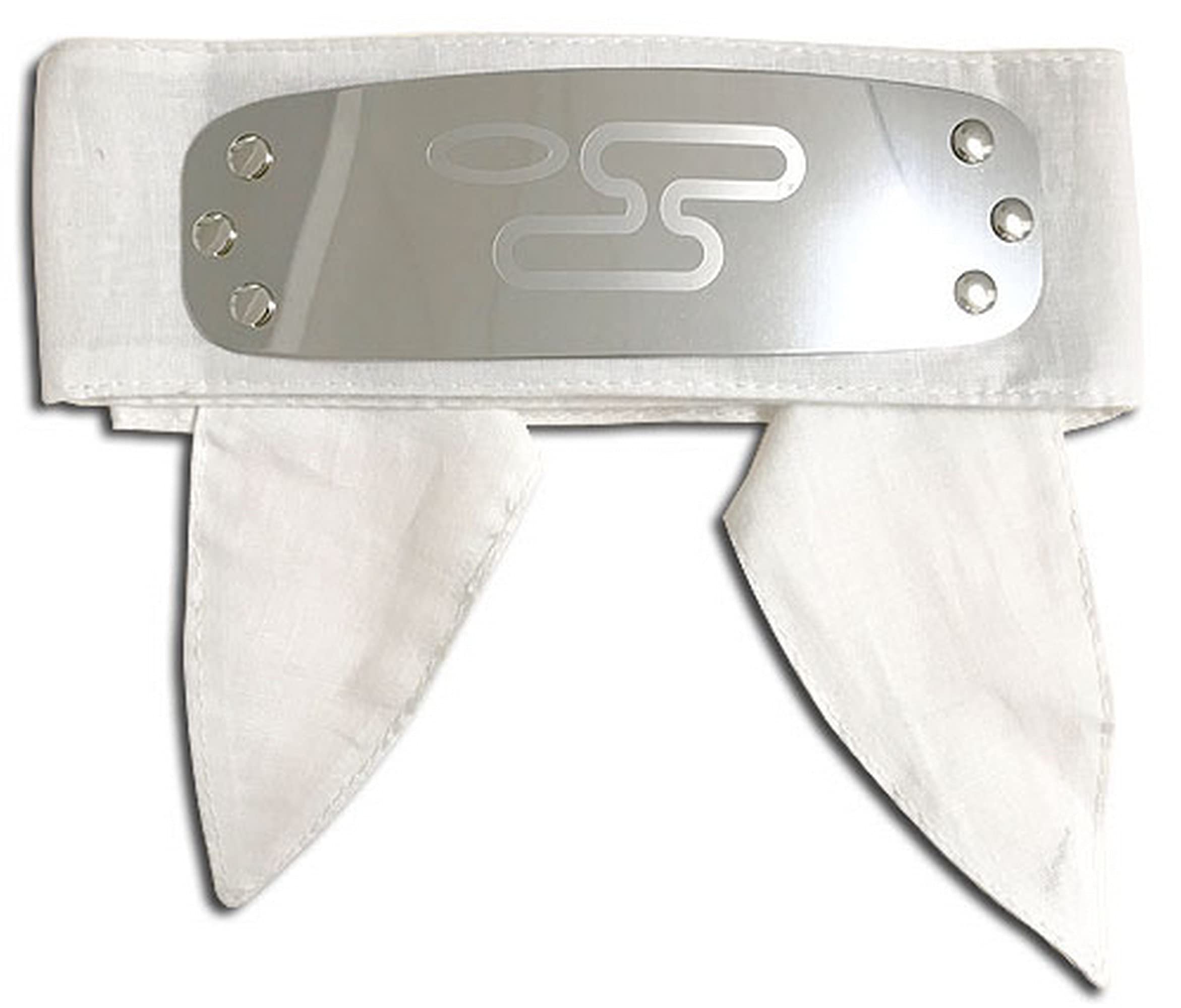 Naruto Shippuden Hidden Cloud Village headband from Great Eastern Entertainment featuring the cloud emblem and blue fabric.