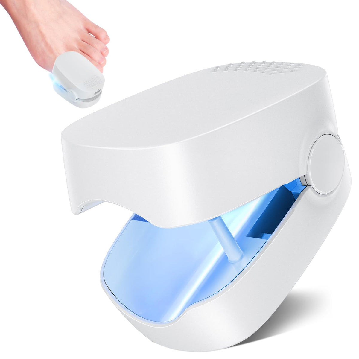FOTEACA Nail Care Light for Discolored & Uneven Toenail & Fingernail, Clip-On White