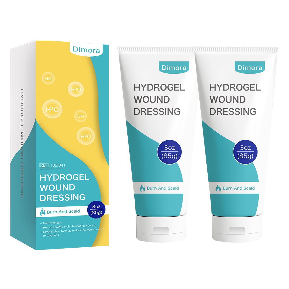Dimora 2 Packs 6oz Hydrogel First Aid Ointment, Burn Injury - Product Imagery