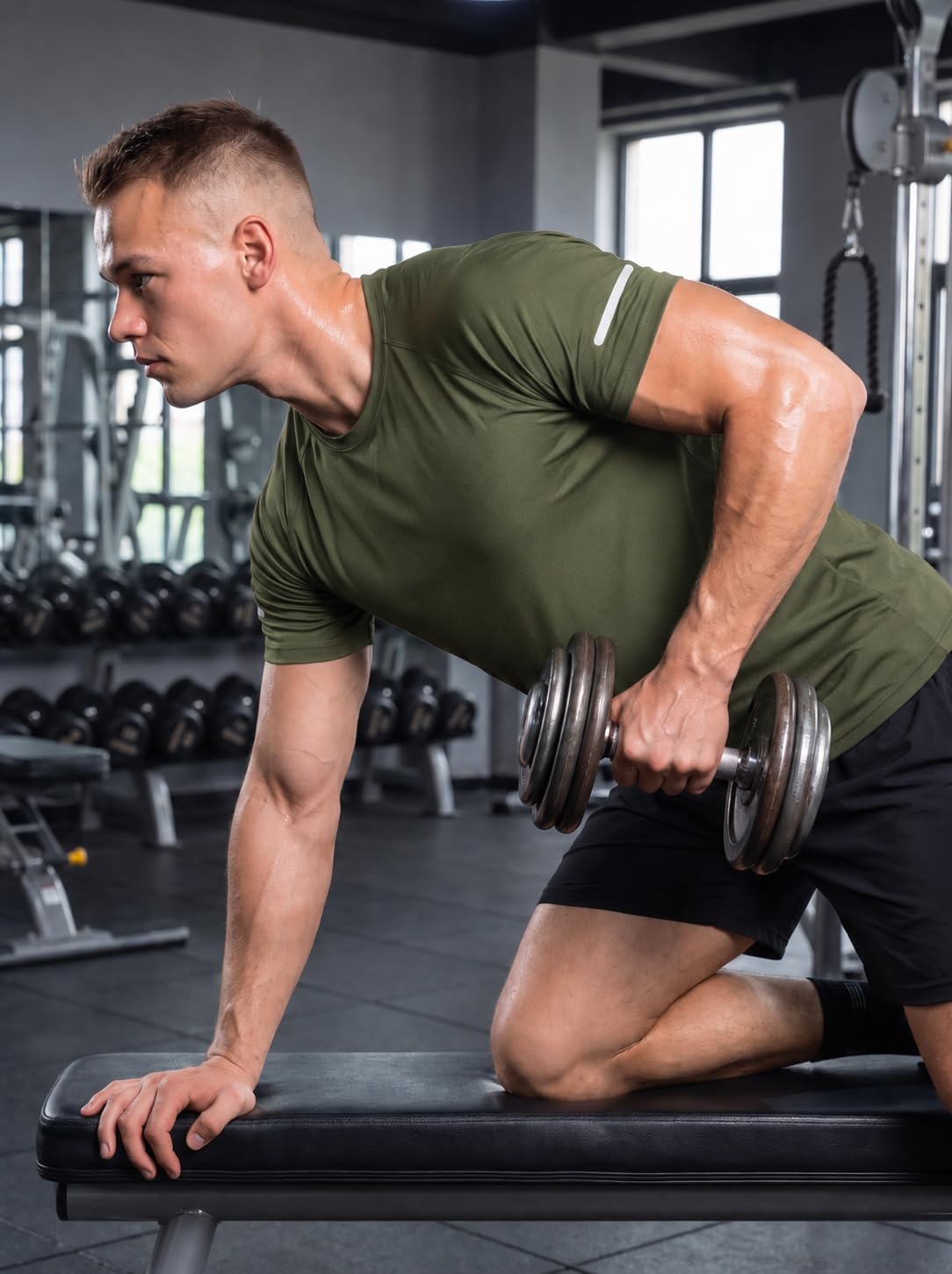 frueo Men's 1/3 Pack Workout Shirts Quick Dry Mesh Athletic T-Shirts – product photo (T-Shirts)