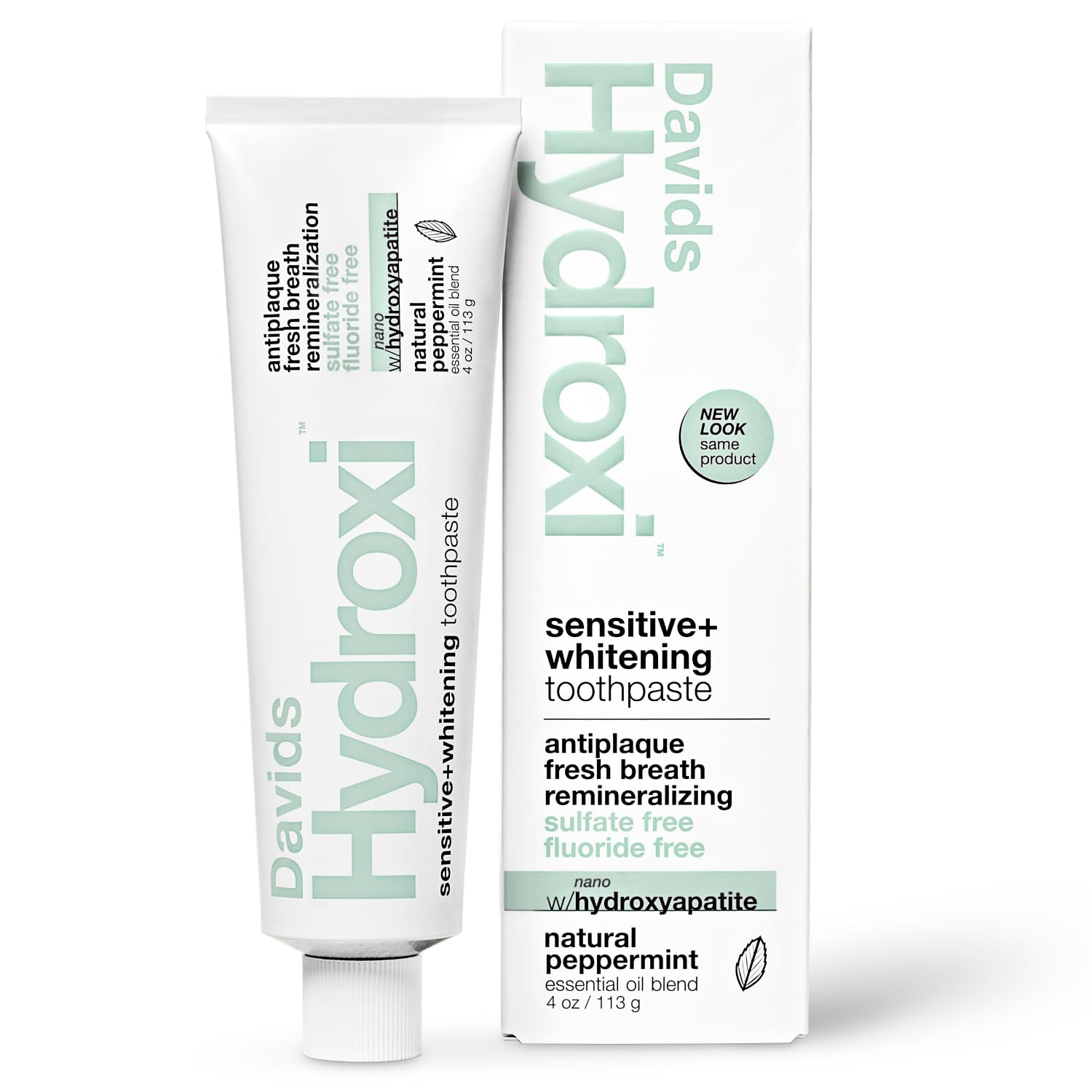 Davids Nano Hydroxyapatite Toothpaste Sensitive + Whitening - Product Imagery