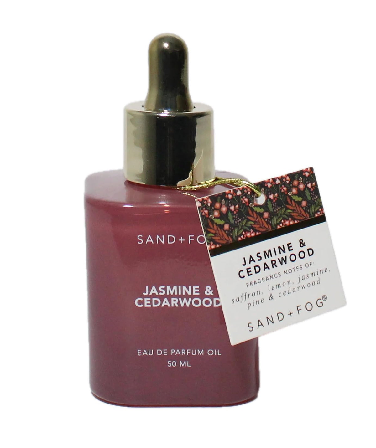 Sand + Fog Jasmine & Cedarwood Eau de Parfum Oil, 1.7oz, Dropper Bottle – product photo (Eau de Parfum)