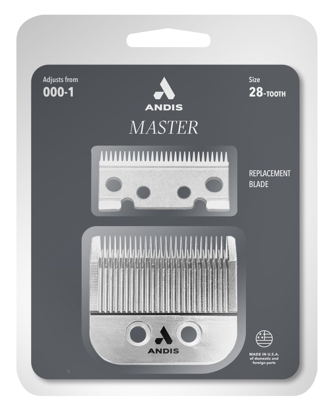 Andis 01513 Improved Master Replacement Blade, Adjustable 000-1, Fits ML