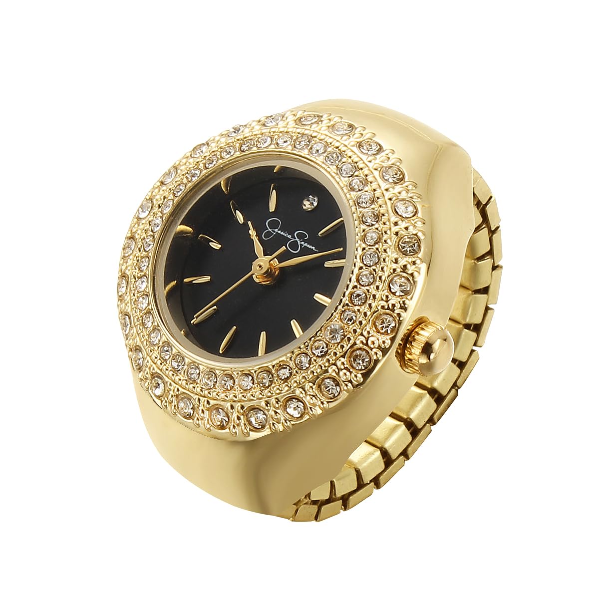 Jessica Simpson Women's Ring Watch, Fashion Jewelry Accessory – Gold