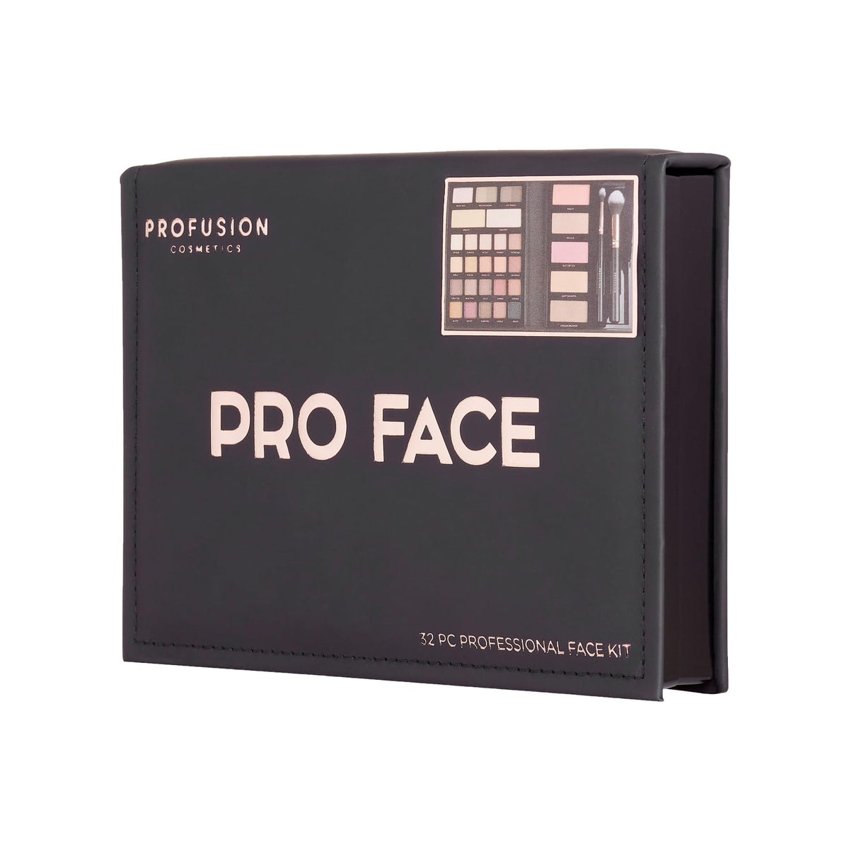 Profusion Cosmetics - Trendsetter Collection Pro Face Kit Blusher Bronzer Eyeshadow 32pcs – back view and specifications