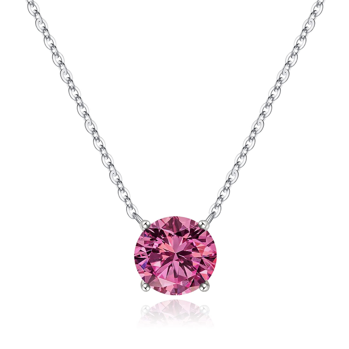 Ursilver Birthstone Necklace for Women Gifts, 925 Sterling Silver Necklace – product photo (Pendant Necklaces)