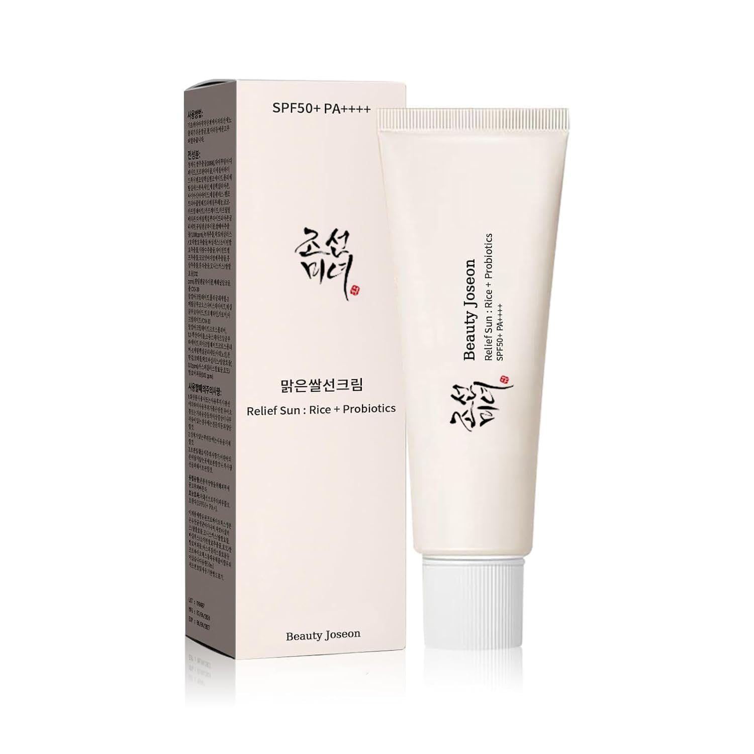 Relief Sun Organic Korean sunscreen SPF50+, PA++++ Riceand - Product Imagery