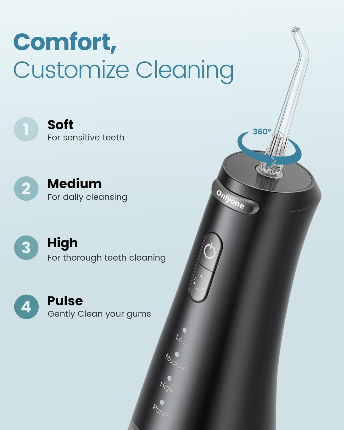 Onlyone Sonic Electric Toothbrush for Adults Water Dental - Onlyone Official Imagery - 6