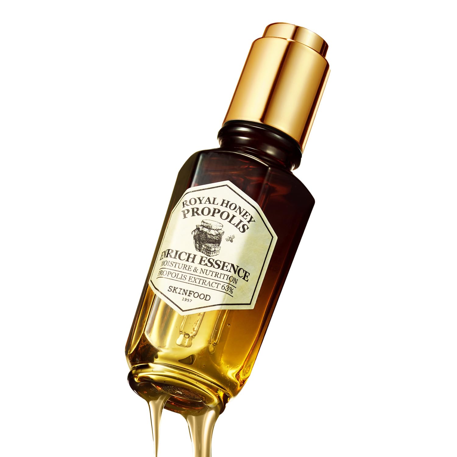 SKINFOOD Royal Honey Propolis Enrich Essence - 63% Black Bee - Product Imagery