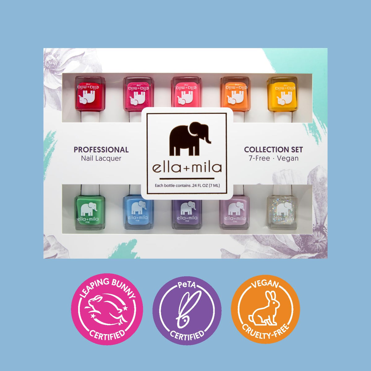 ella mila Nail Polish Set for Kids - ella+mila Official Imagery - 4