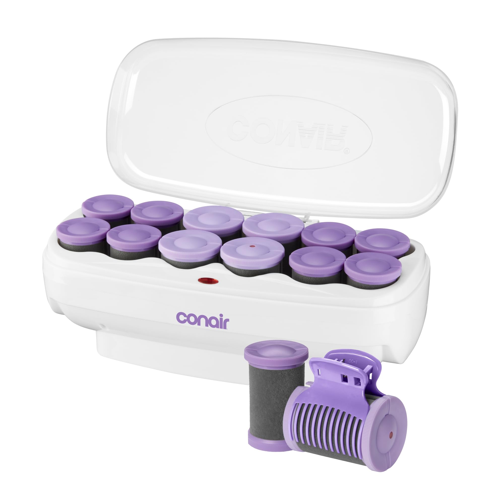 Conair Ceramic Hot Rollers, 1 3/4" & 1 1/2" Rollers, Lavender, 12 Count