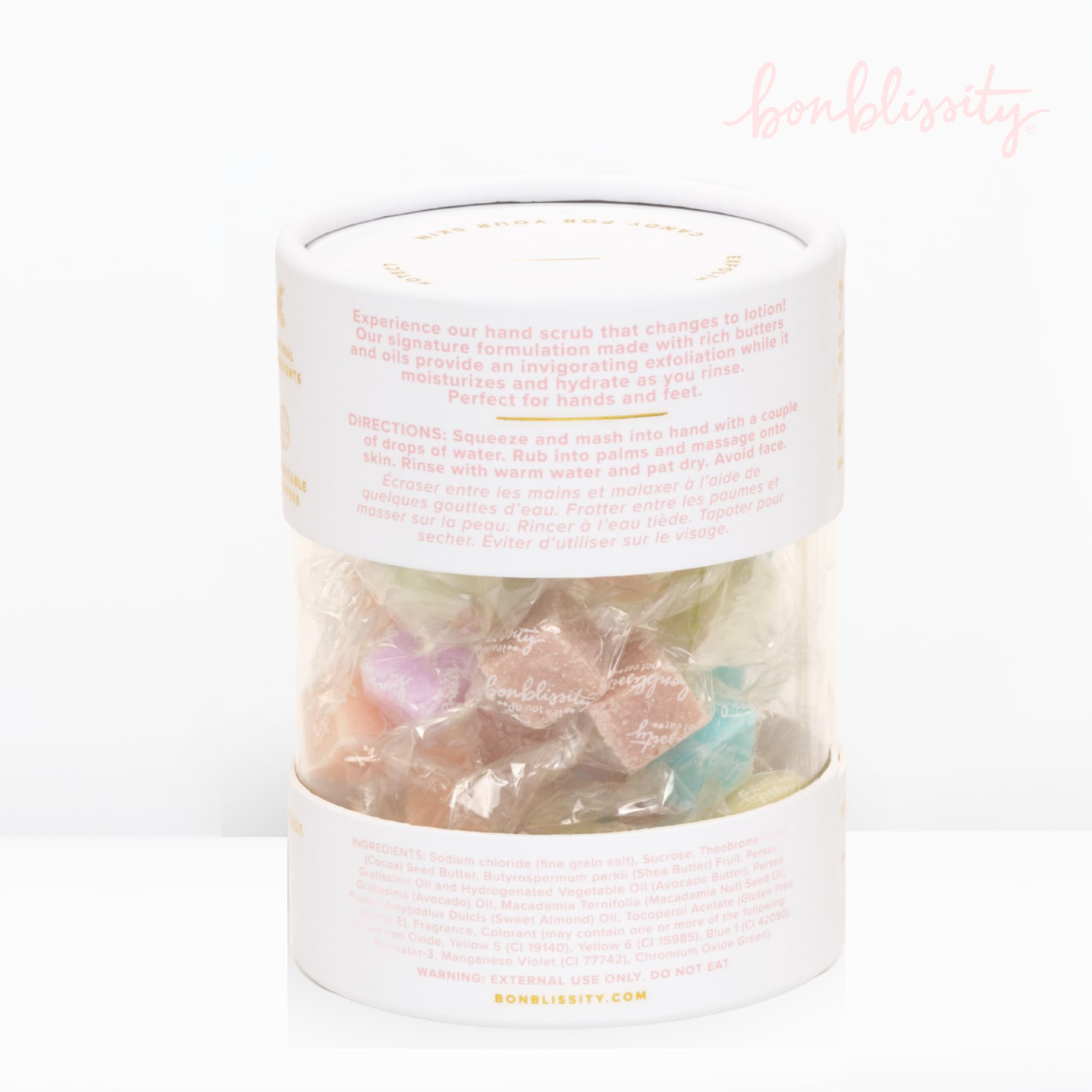 Bonblissity Sugar Cubes Candy Scrub, 30 pcs Assorted Scents, Spa Gift Set
