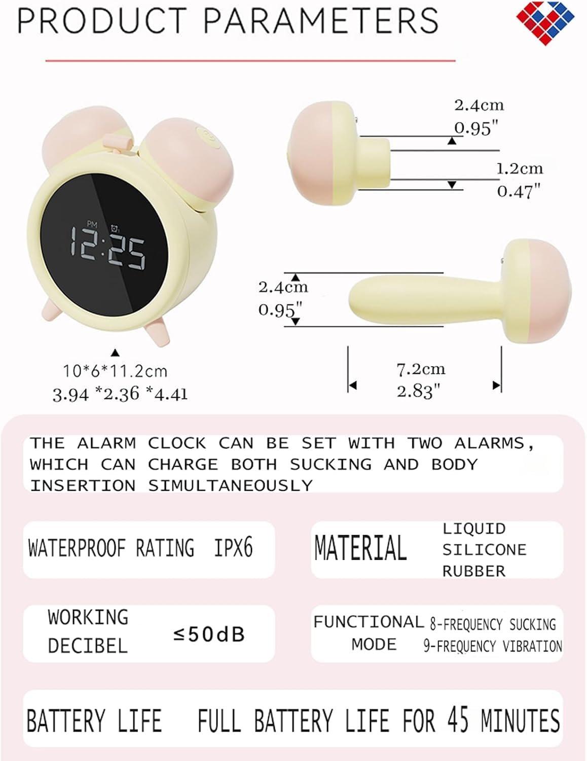 Alarm Clock Newly Clitioral Stimulant Tool App Remote - Premium Selection Official Imagery - 8