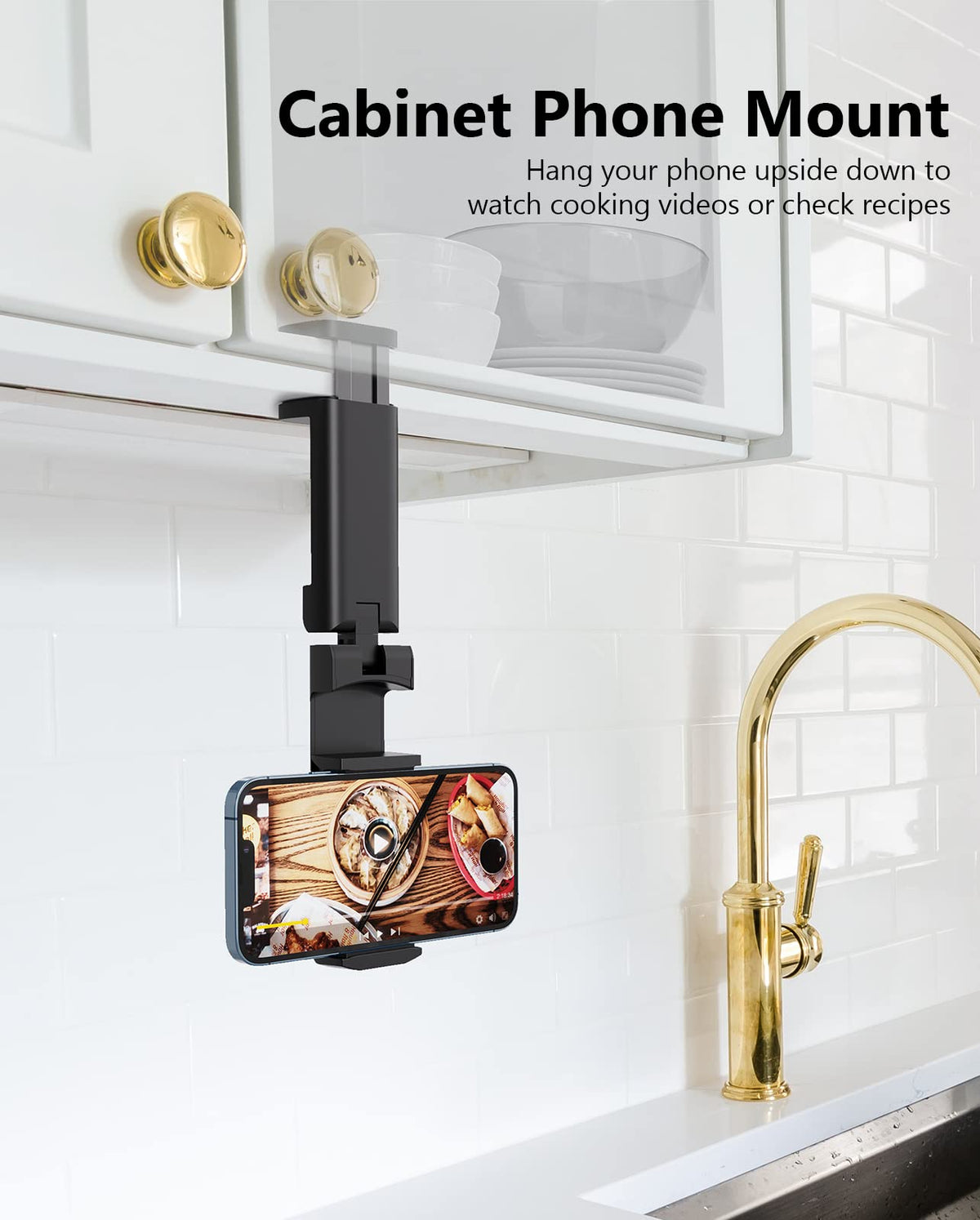 MiiKARE 3PCS Airplane Phone Holder Mount, Plane Travel Essentials, Black – full view