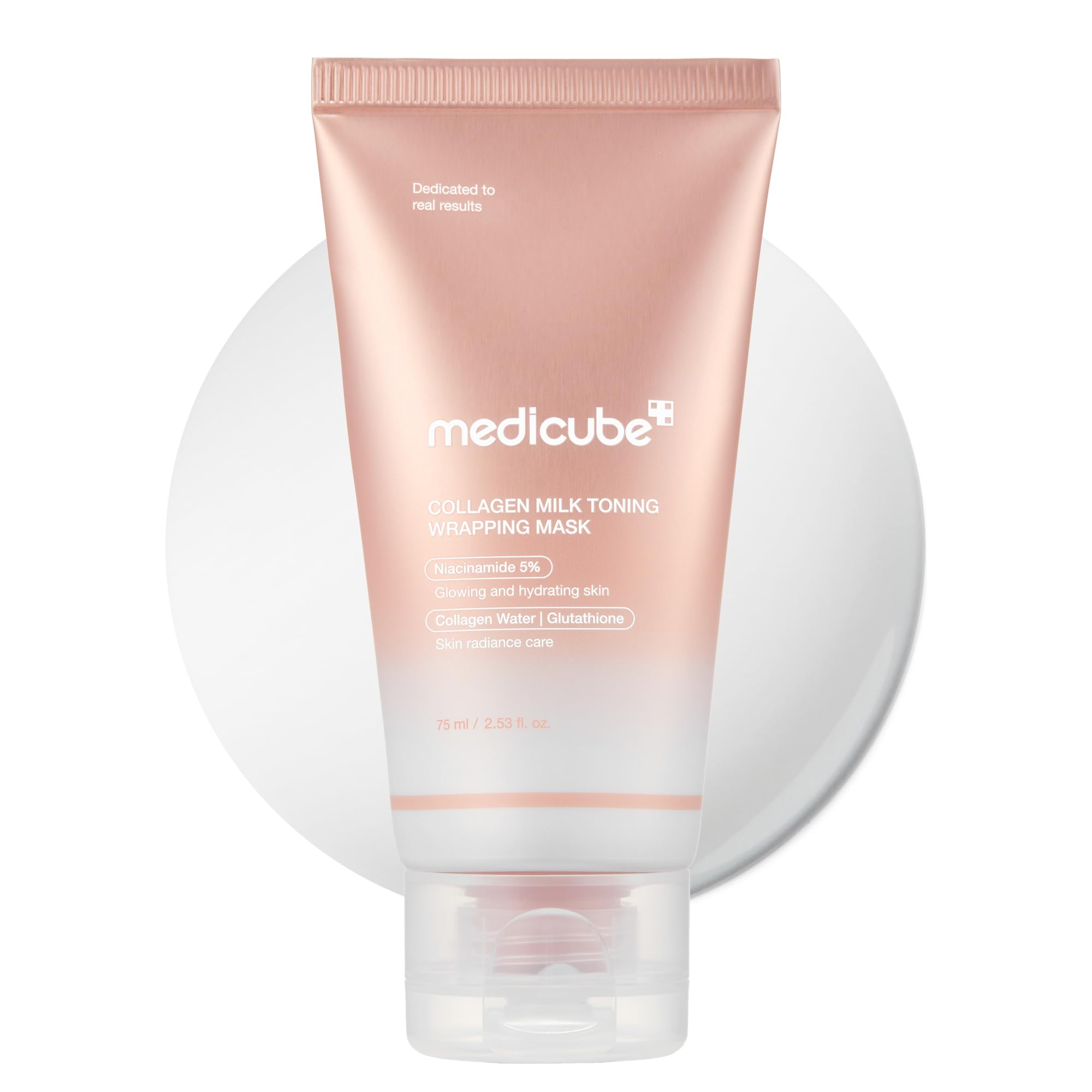 medicube Wrapping Mask Collagen Glazed Milky Glow - Daytime Peel - Product Imagery