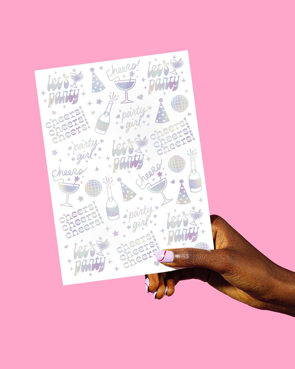 xo, Fetti Cheers Party Temporary Tattoos - 52 iridescent styles | Bachelorette Party Supplies, Birthday Party Favors, Di