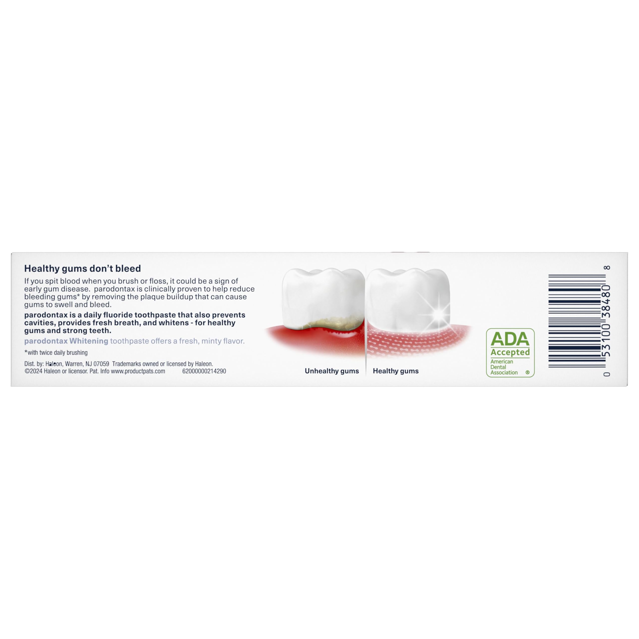 Parodontax Teeth Whitening Toothpaste, to Help Bleeding Gums, 3.4 Oz x 3