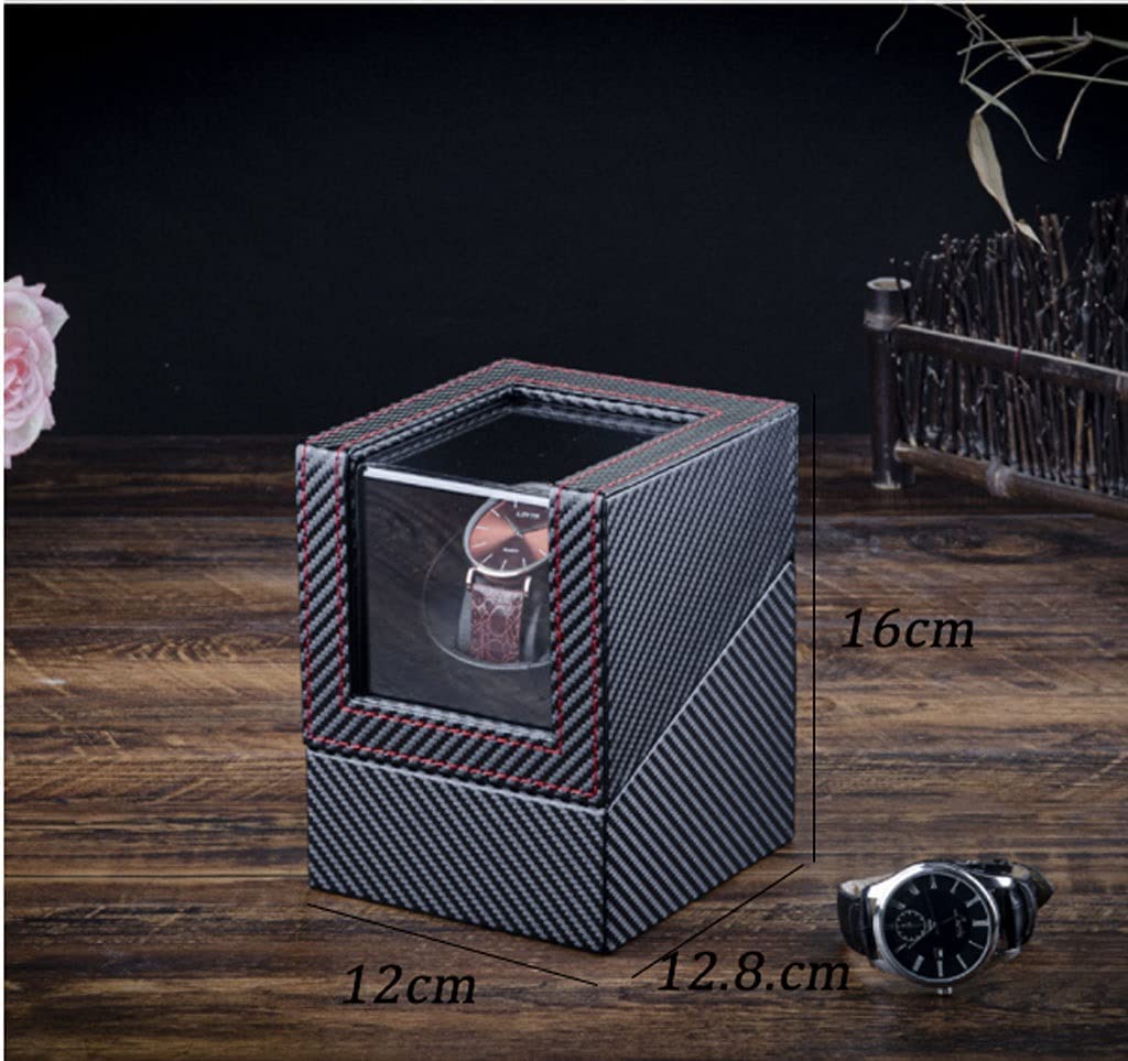 REIFOR Watch Box Watch Case Watch Organizer Mechanical Watch Leather Storage Box With Rotary Table Shaker, Rechargeable 