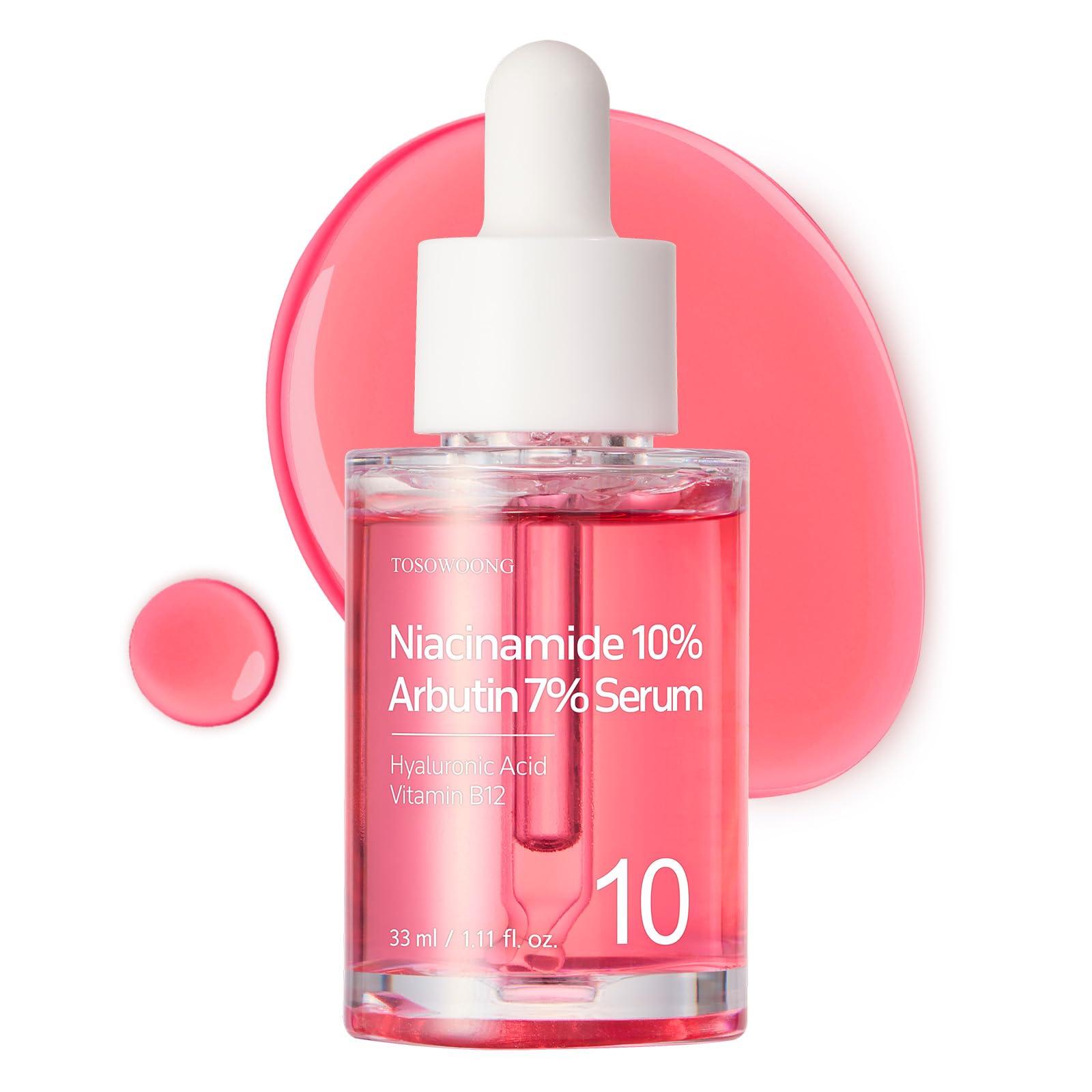 TOSOWOONG Niacinamide 10% + Arbutin 7% Serum for Dark Spots & - Product Imagery