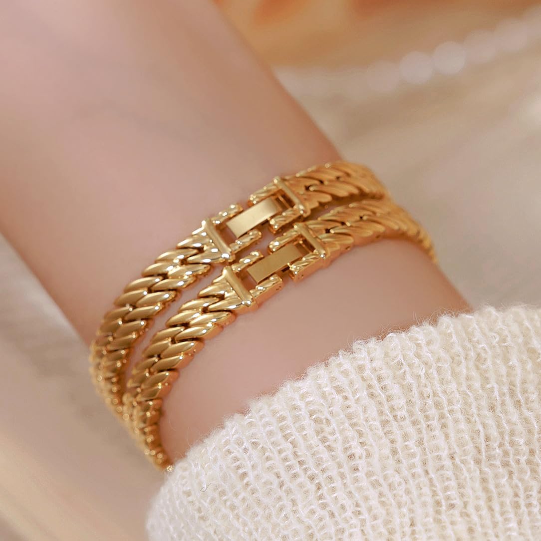 Gosasa Women’s Jewelry Bracelet Watch Petite Quartz Crystal Dress Watch – full view
