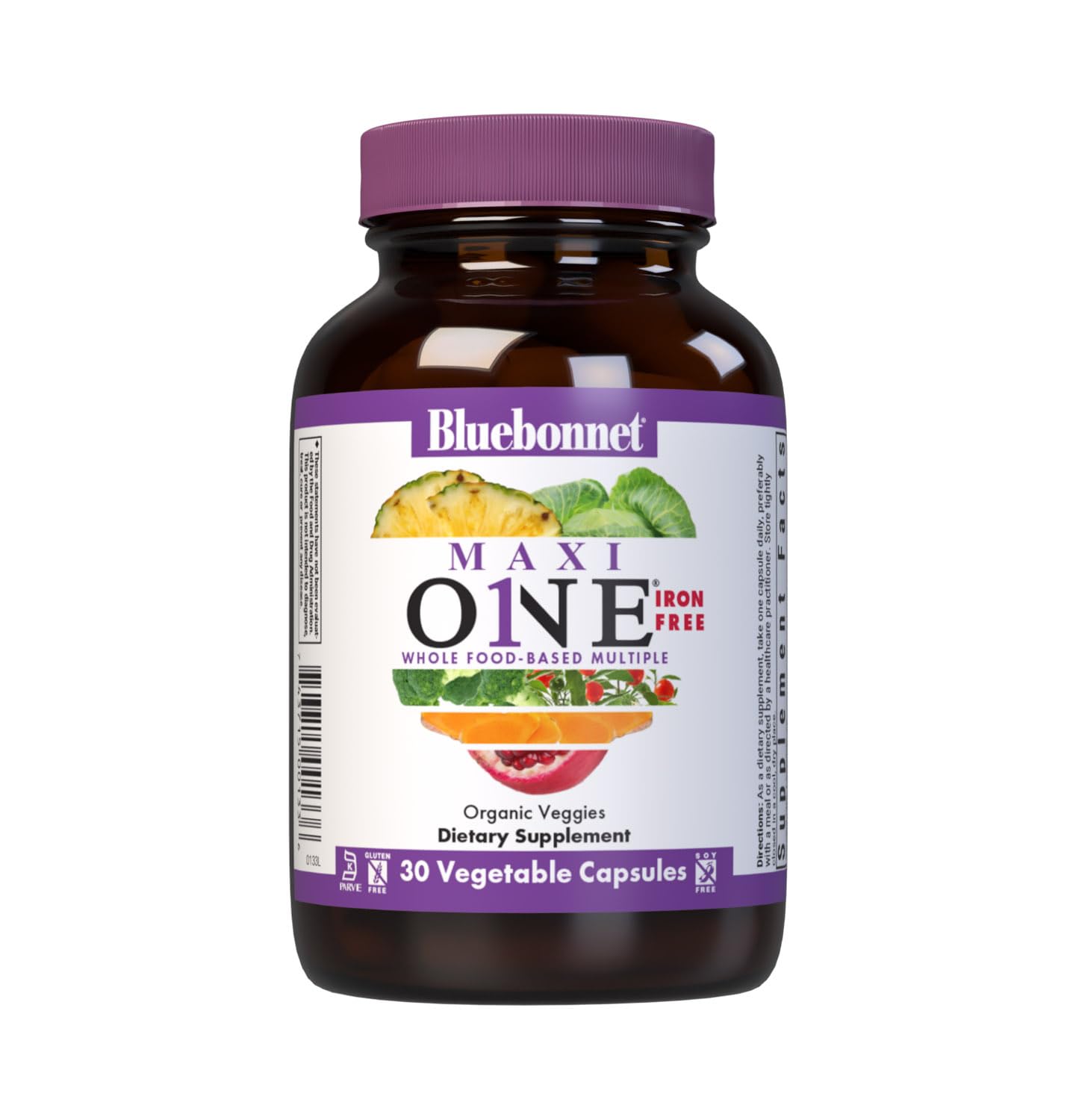 Bluebonnet Nutrition Maxi One Whole Food Multiple, Enzymes, - Product Imagery