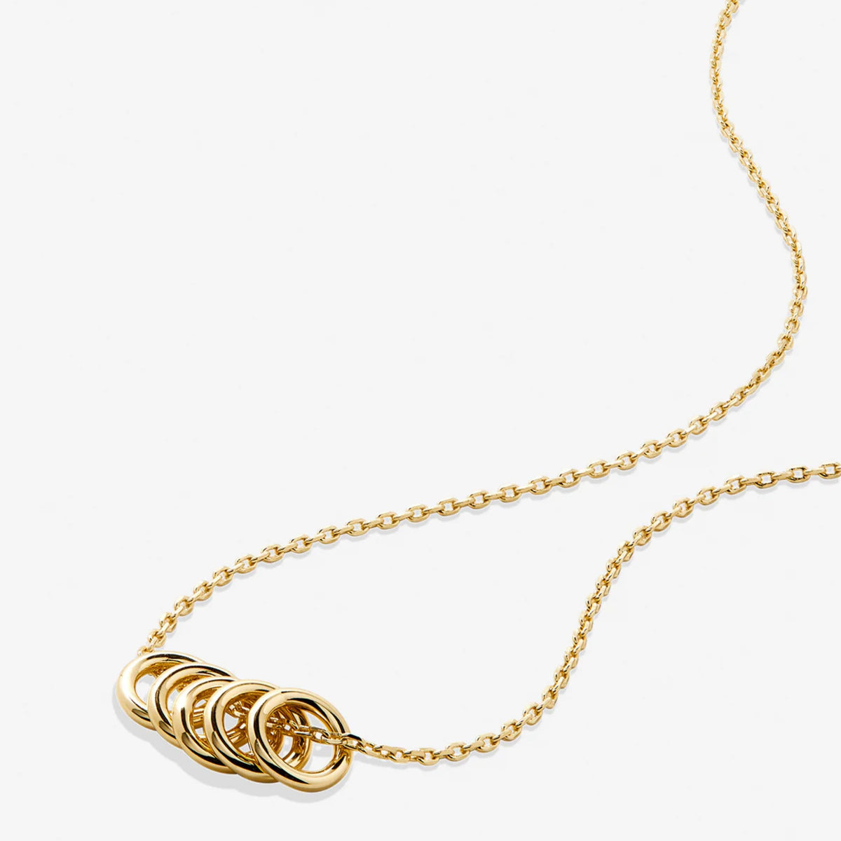 Bryan Anthonys My Circle Dainty Necklace for Women - Elegant Pendant Necklace, 14k Gold Plated Finish Over Brass, Nickel