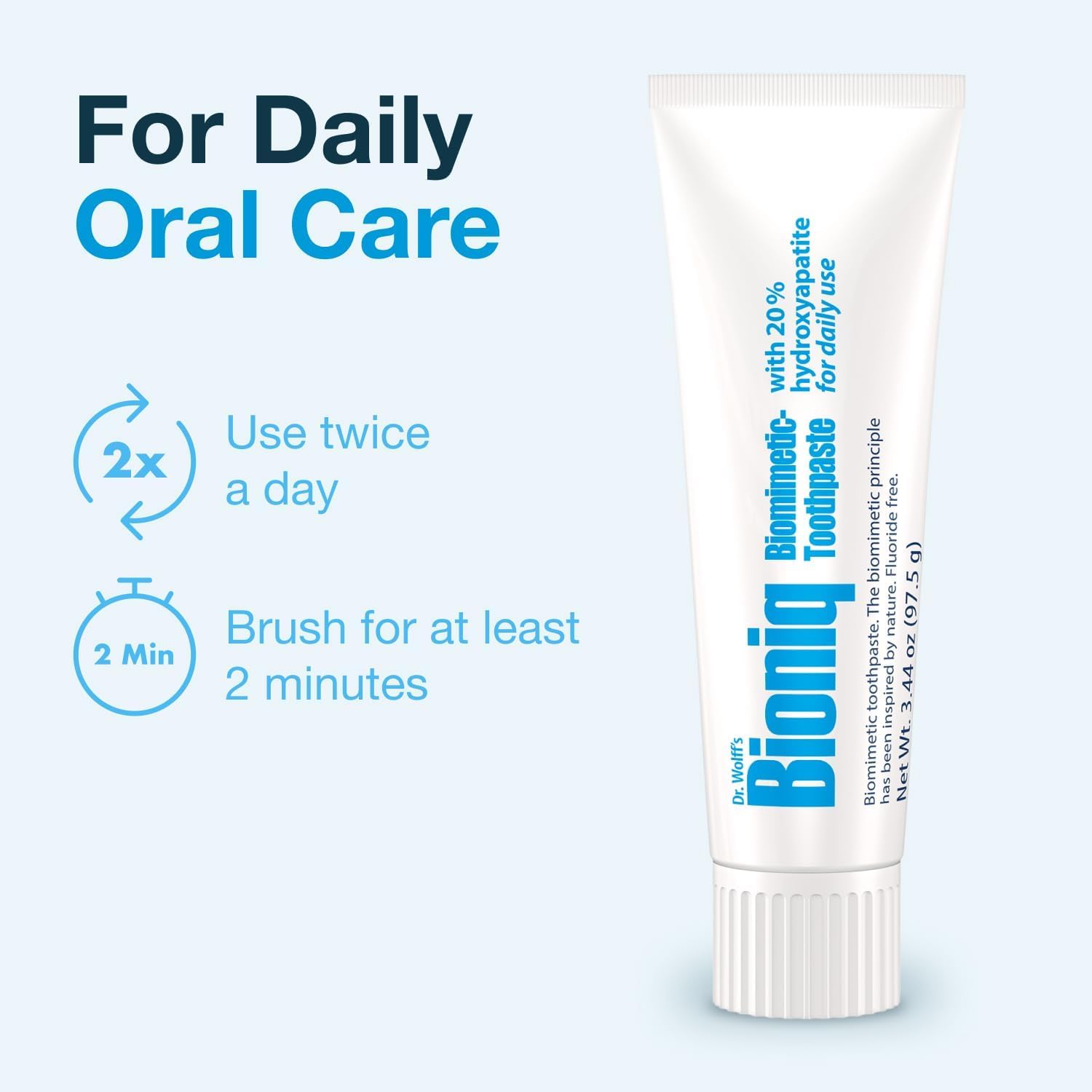 Bioniq Classic 20% Hydroxyapatite Toothpaste 3.44 Oz