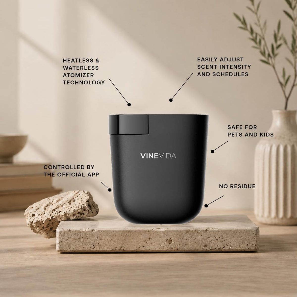 VINEVIDA Prime Plug in Diffuser for Home Office - VINEVIDA Official Imagery - 3
