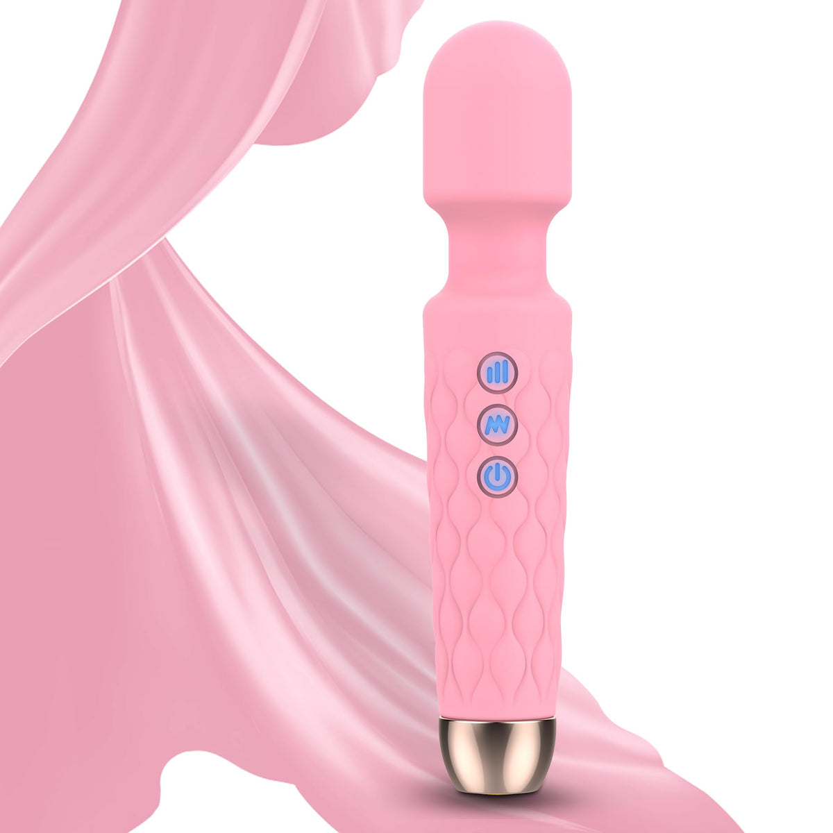 blankdict Personal Massager, Handheld Wireless Massager, Waterproof and Portable, 20 Speeds 8 Patterns Cordless Massager