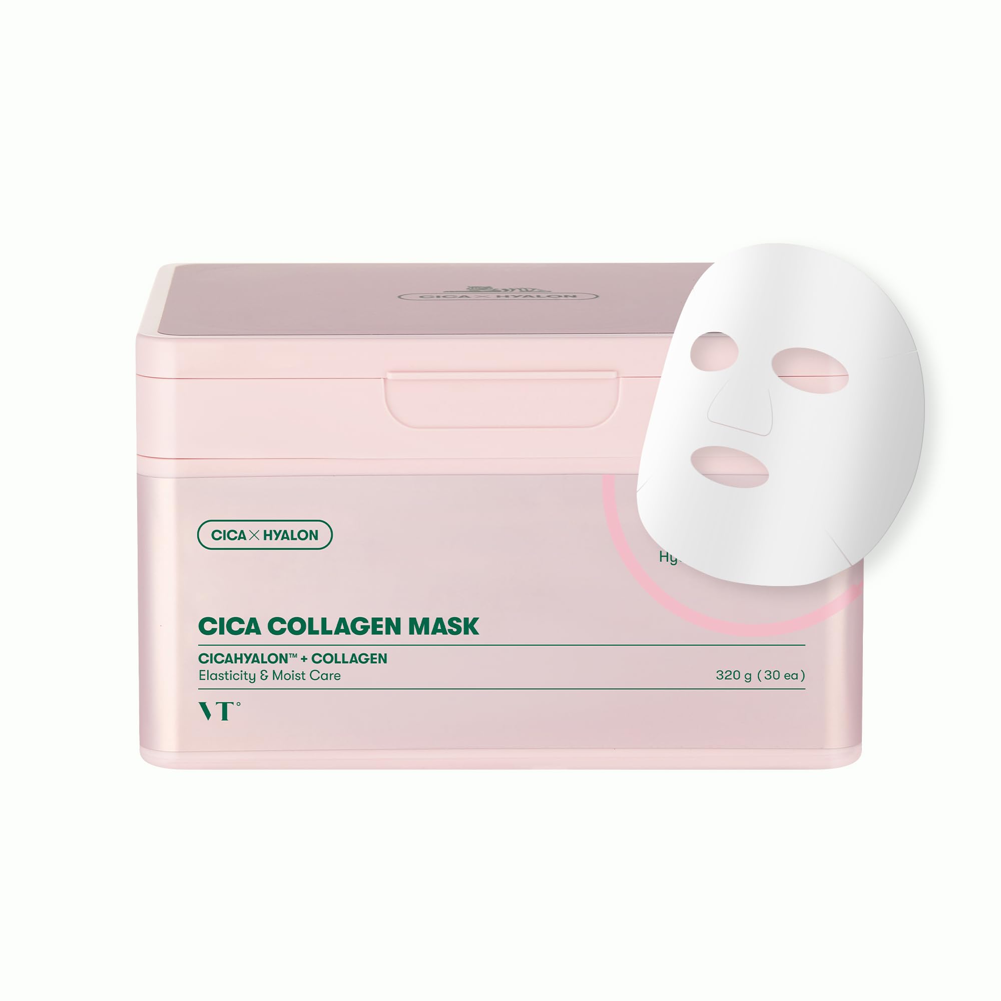VT COSMETICS CICA Collagen Daily Mask, 30 Sheet Masks - Product Imagery
