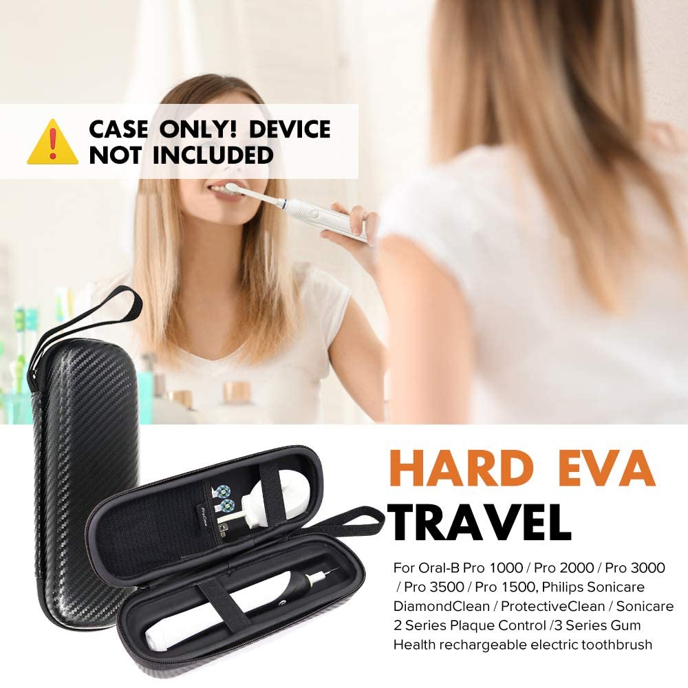 ProCase Travel Toiletry Bag Pouch Bundle with Electric Toothbrush Travel Case – product photo (Toothbrush Travel Contain