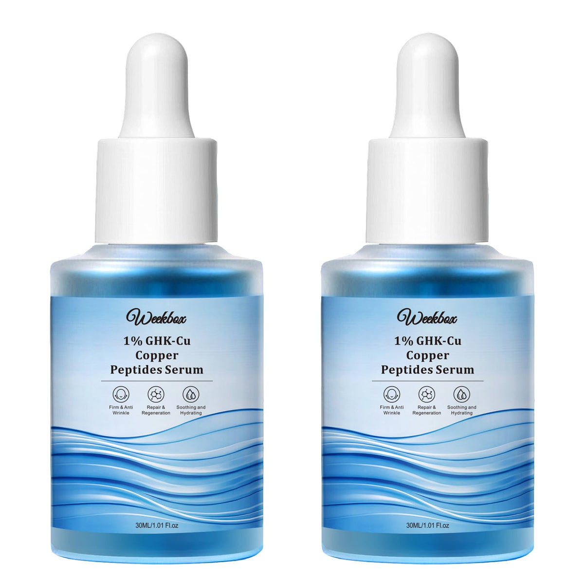 1 Copper Peptides GHK Cu Serum 8D HA Facial Serum Hydrating - Weekbox Official Imagery - 2
