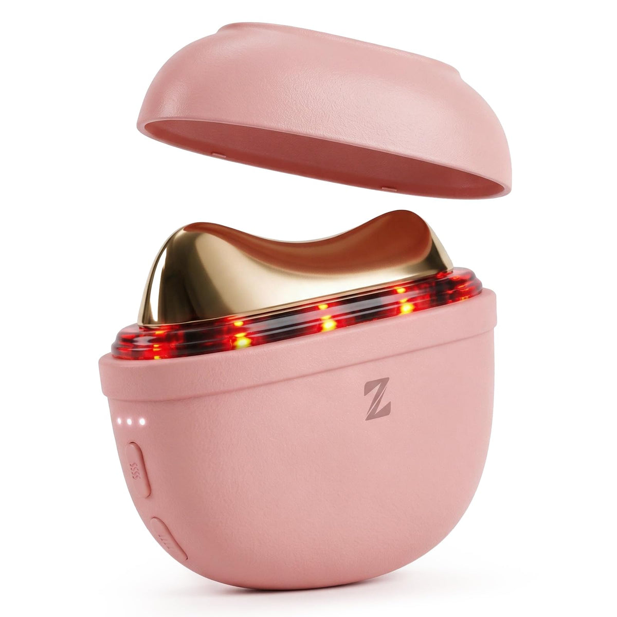 ZSP Electric Gua Sha & Red Light Face Massager, Heated for Face - Pink – product photo (Wrinkle &amp; Anti-Aging Devices